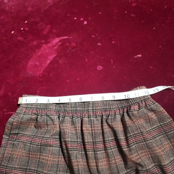 NWOT ... Bonworth Pull-On Trousers / pants in Brown Plaid - Picture 8 of 9
